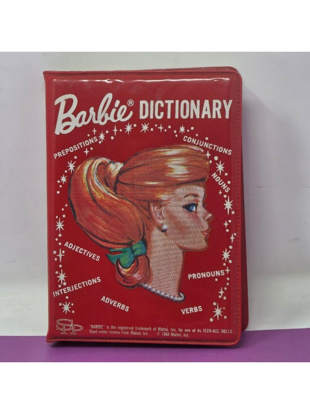 Vintage 1964 Barbie Dictionary Red Vinyl Hardcover Educational Language Tool